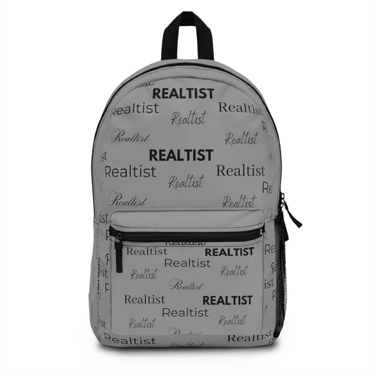 Grey Backpack with Realtist imprint