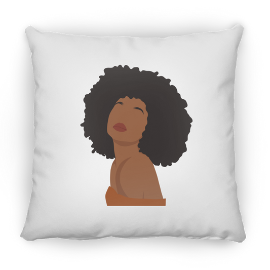 Cocoa Brown Beauty - Medium Square Pillow