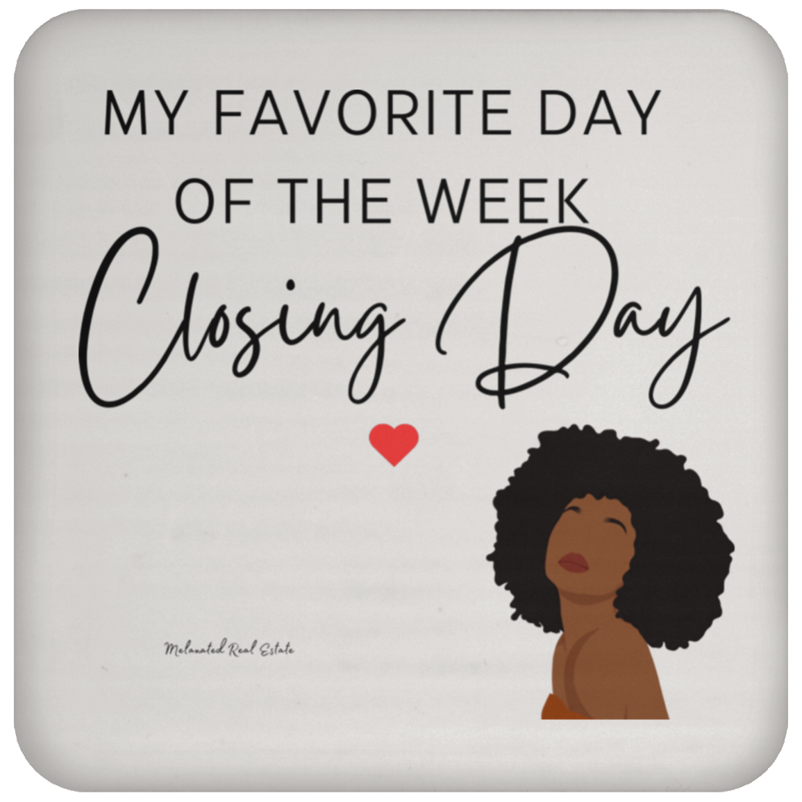 Closing Day Cocoa Brown Beauty Coaster